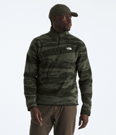 Men’s Glacier Fleece ¼-Zip—Print New Taupe Green Edge Of Light Print