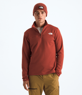 Men’s Cedar Trail Grid Fleece ¼-Zip Iron Clay