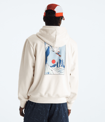 Unisex Mountain Celebration Relaxed Hoodie—Graphic White Dune