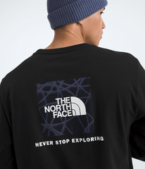 Men’s Evolution Sun Halos Box NSE Long-Sleeve Tee—Graphic TNF Black