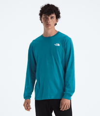 Men’s Evolution Regenerative Ink Box NSE Long-Sleeve Tee—Graphic Dusk Blue/Summit Navy Regenerative Ink Print