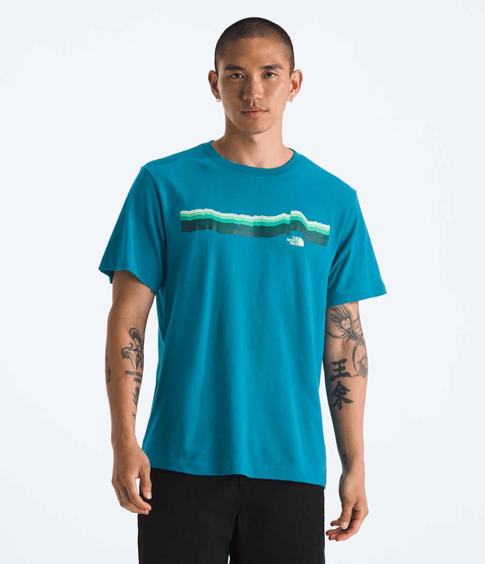 Men’s Evolution Tequila Sunrise Short-Sleeve Tee—Graphic Dusk Blue