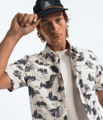 Men’s Short-Sleeve Baytrail Pattern Shirt White Dune Yosemite Toile Print