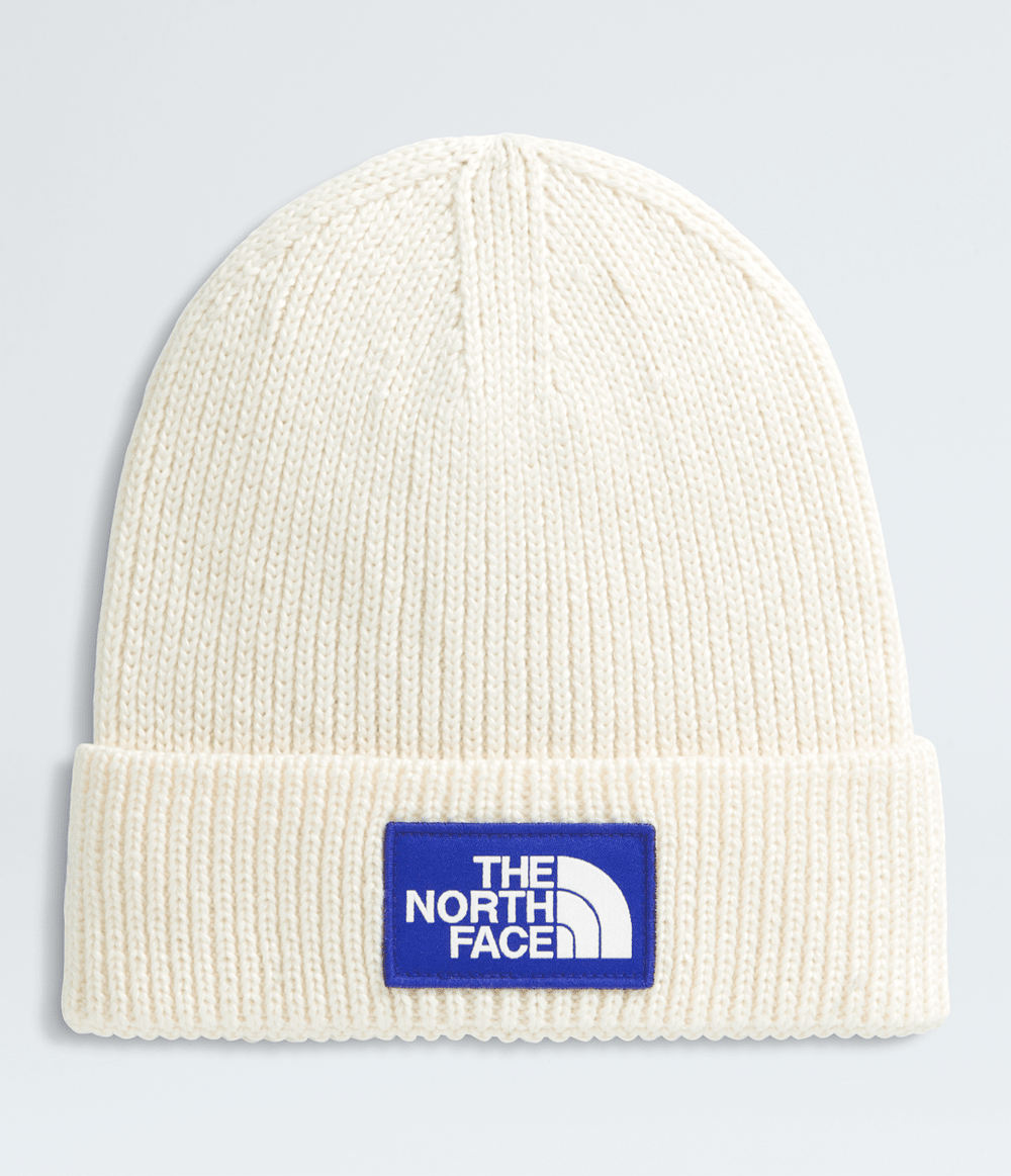 TNF™ Logo Box Cuffed Beanie White Dune/TNF Blue