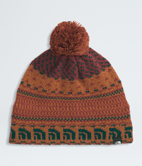 Cabin Ski Tuke Burnt Umber Jacquard/Pom
