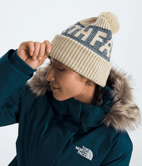 Retro Cabin Beanie Gravel/Shady Blue