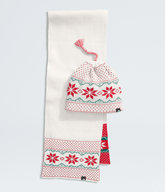 Cabin Ski Tuke And Scarf Set White Dune/TNF Red