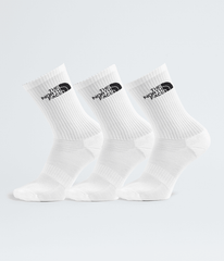 Multisport Cush Crew Socks—3P TNF White
