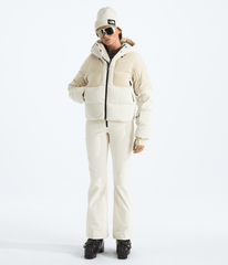 Women’s Cold Spell Corduroy Cropped Down Jacket Gravel/White Dune