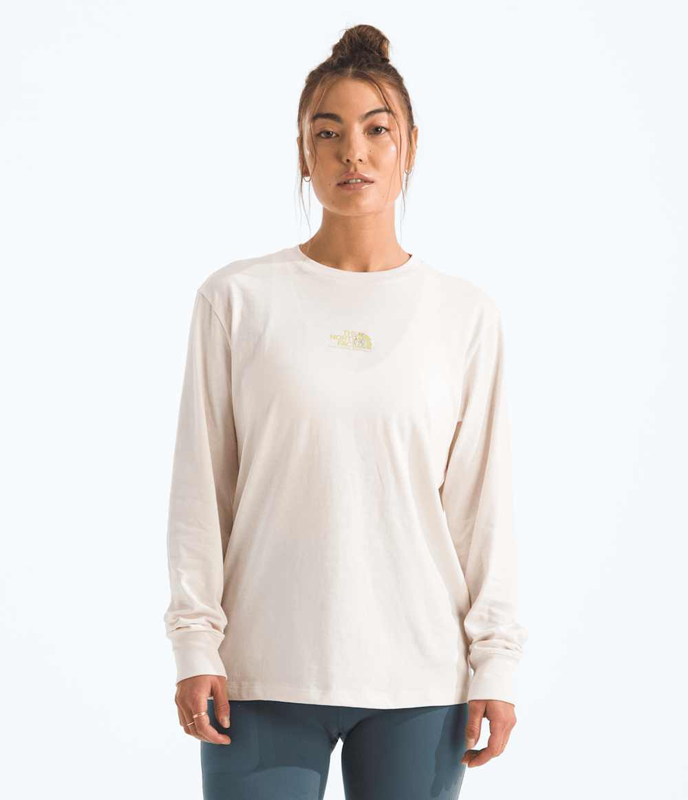 Women’s Floral Alpine Relaxed Long-Sleeve Tee White Dune