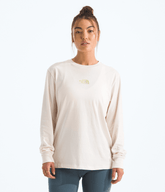 Women’s Floral Alpine Relaxed Long-Sleeve Tee White Dune