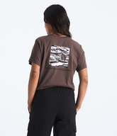 Women's NSE Box Edge Of Light Infill Relaxed Tee Tawny Quartz/TNF Black Edge Of Light Print