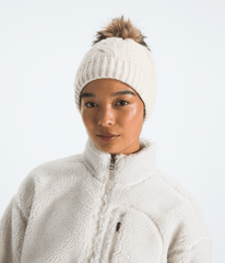 Women’s Oh Mega Fur Pom Lined Beanie White Dune