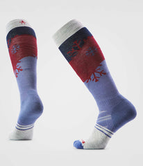 TNF X Smartwool Women's Ski Full Cushion Snowpocalypse OTC Socks NIGHTFALL BLUE