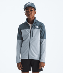 Boys’ & Girls’ Hike Mid Layer Full-Zip Frost Grey-Granite Grey