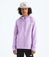 Boys’ & Girls’ TNF™ Performance Fleece Full-Zip Hooded Jacket Lite Lilac