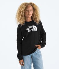 Boys’ & Girls’ Evolution Half Dome Long-Sleeve Tee TNF Black