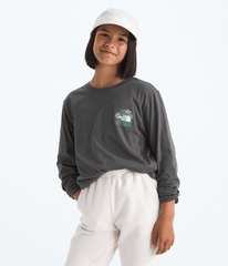 Boys’ & Girls’ Evolution Disconnect Long-Sleeve Tee—Graphic Anthracite Grey
