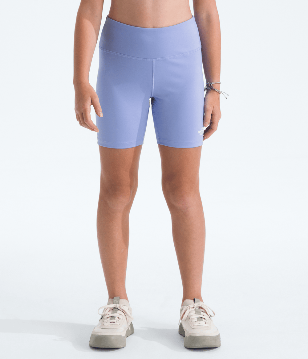Girls’ Flex Tights Shorts—5'' Periwinkle Glow