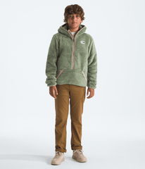 Boys’ Cabin Fleece Hoodie Bark Mist/Mushroom Grey