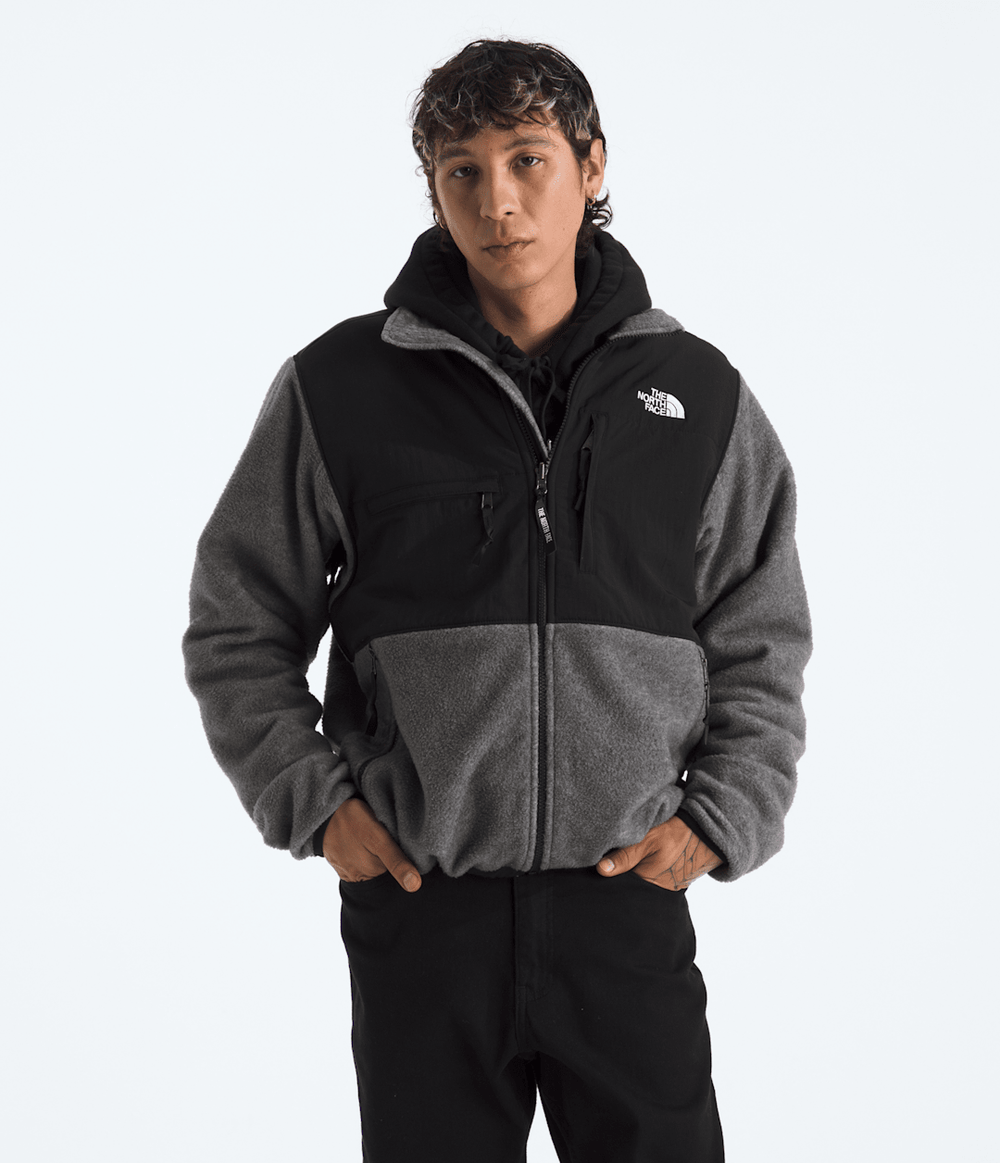 Men’s Retro Denali Jacket TNF Mid Grey Heather/TNF Black