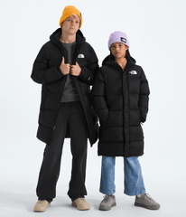 Boys’ & Girls’ Nuptse Long Parka TNF Black/TNF Black