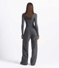 The North Face X SKIMS 1995 Denali Fleece Straight Leg Pant Sk Gunmetal