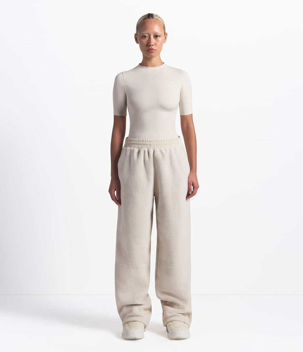 The North Face X SKIMS 1995 Denali Fleece Straight Leg Pant Sk Bone