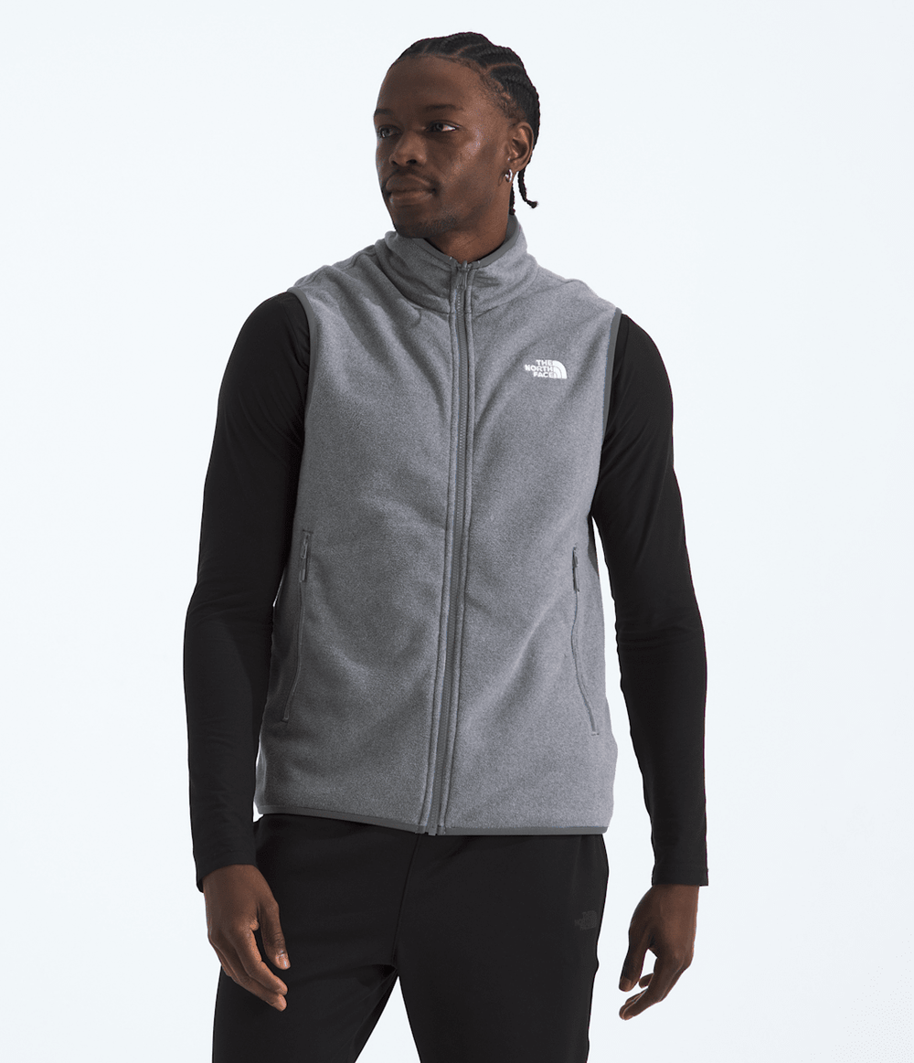 Men’s Glacier Fleece Vest TNF Mid Grey Heather