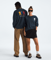 Unisex TNF™ Celebration Relaxed Crew—Graphic Summit Navy