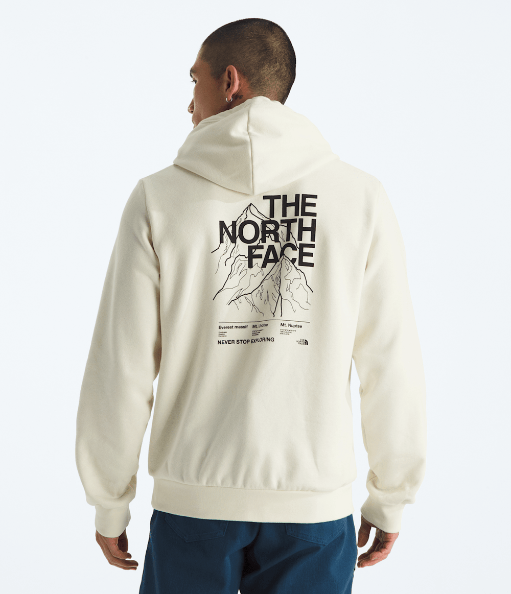 Men’s Evolution Half Dome Hoodie—Graphic White Dune