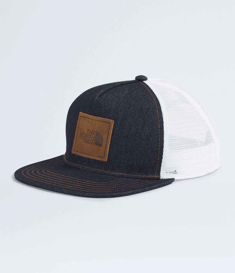 Half Dome Trucker Hat Denim/Leather Patch