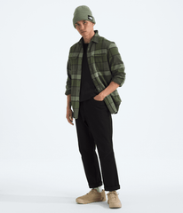 Men’s Arroyo Flannel Shirt—Plaid New Taupe Green Macro Small Plaid