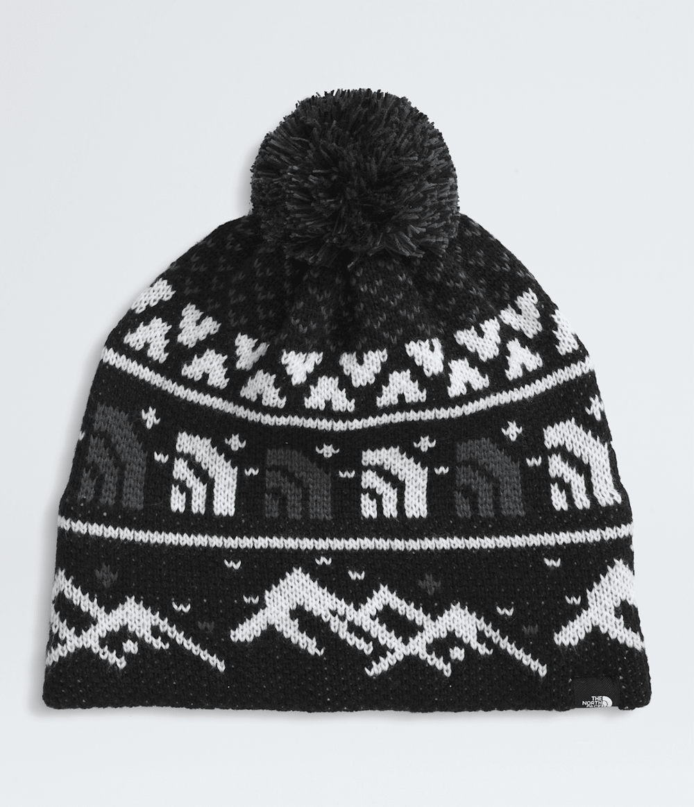Cabin Ski Tuke TNF Black Jacquard/Pom
