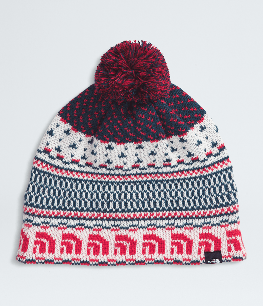 Cabin Ski Tuke White Dune Jacquard/Pom