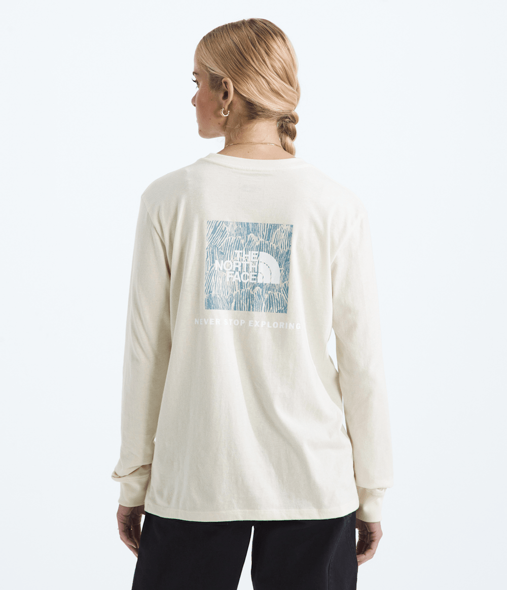 Women’s Evolution Box NSE Fill Long-Sleeve Tee—Graphic White Dune