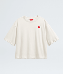 Women’s TNF™ Red Box Short-Sleeve Boxy Tee White Dune