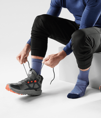 TNF X Smartwool HIKE Light Cushion Crew Socks NIGHTFALL BLUE