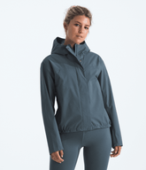 Women’s Voyage Rain 3L Hooded Jacket Granite Grey
