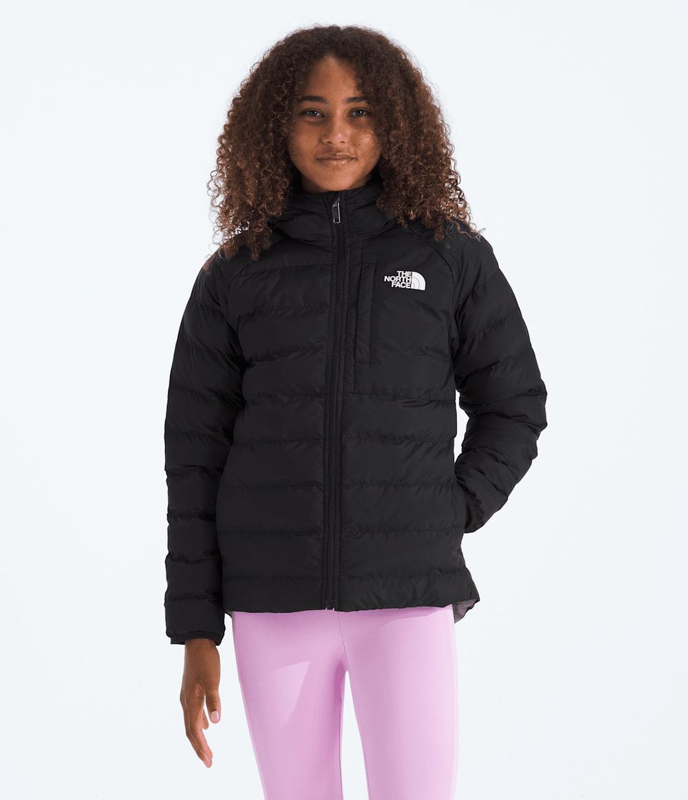 Girls’ Reversible Perrito Hooded Jacket TNF Black/Smoked Pearl