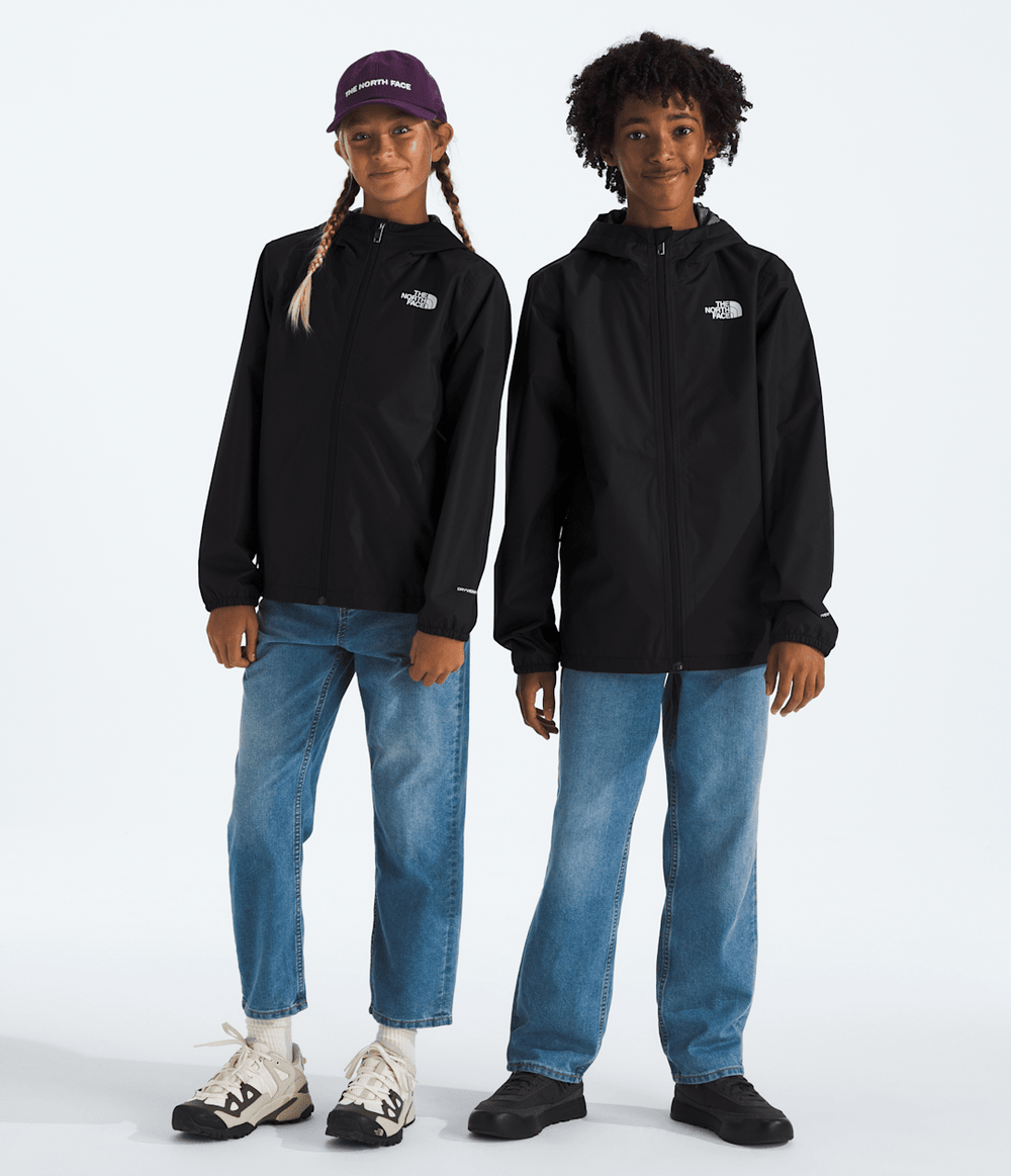 Boys’ & Girls’ Zipline Rain Jacket TNF Black