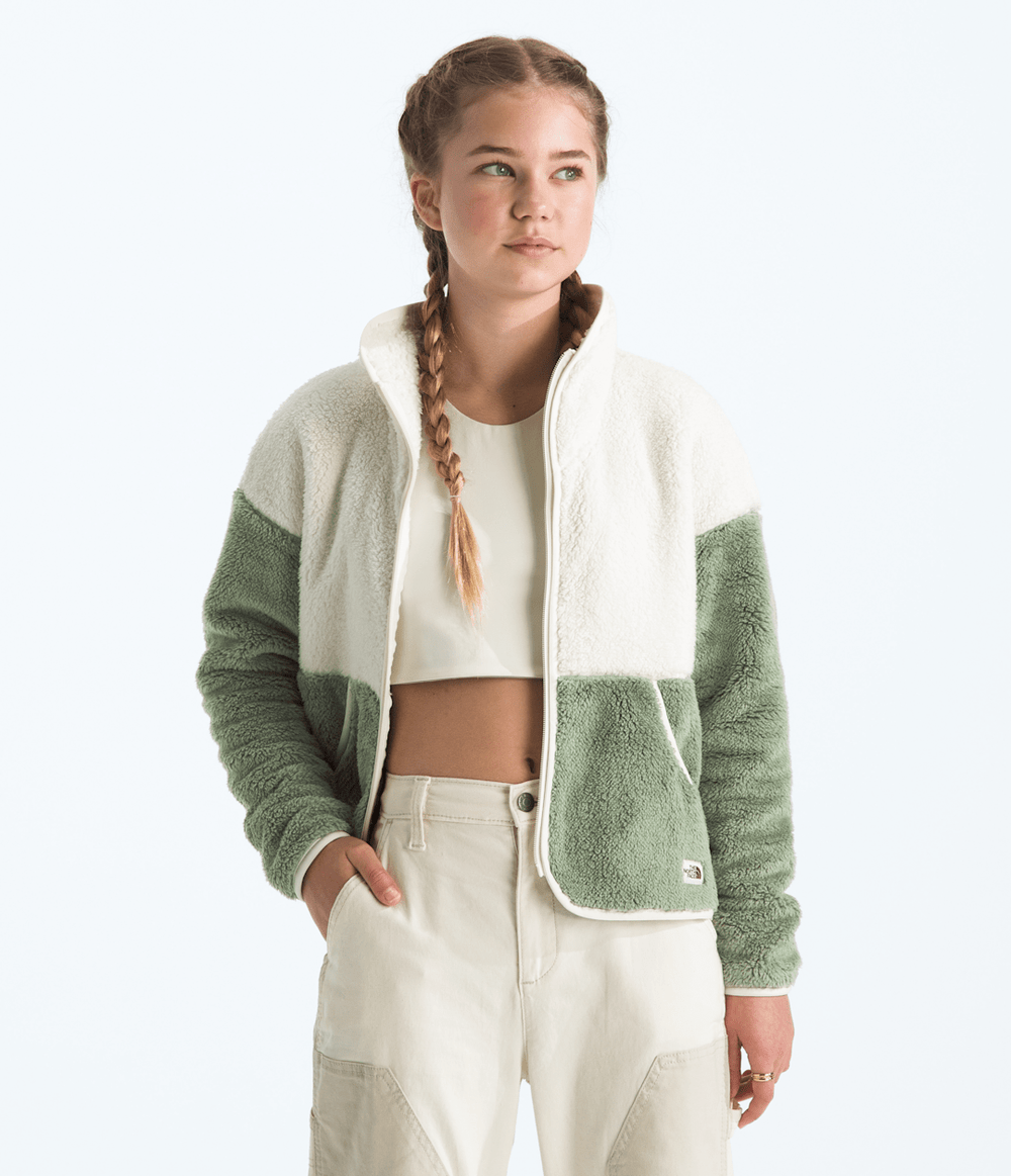 Girls’ Cabin Fleece Full-Zip Jacket White Dune/Bark Mist