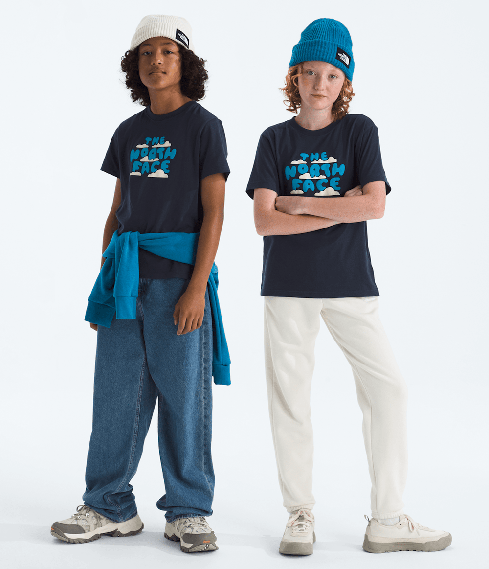 Boys’ & Girls’ Evolution Bubble Cloud Short-Sleeve Tee—Graphic Summit Navy