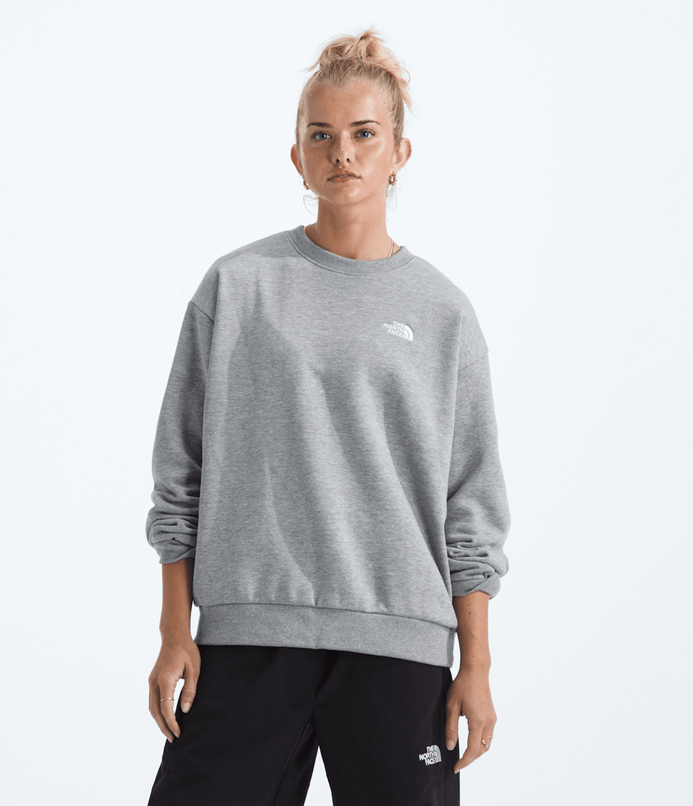 Women’s Evolution Simple Dome Oversized Crew TNF Pale Grey Heather
