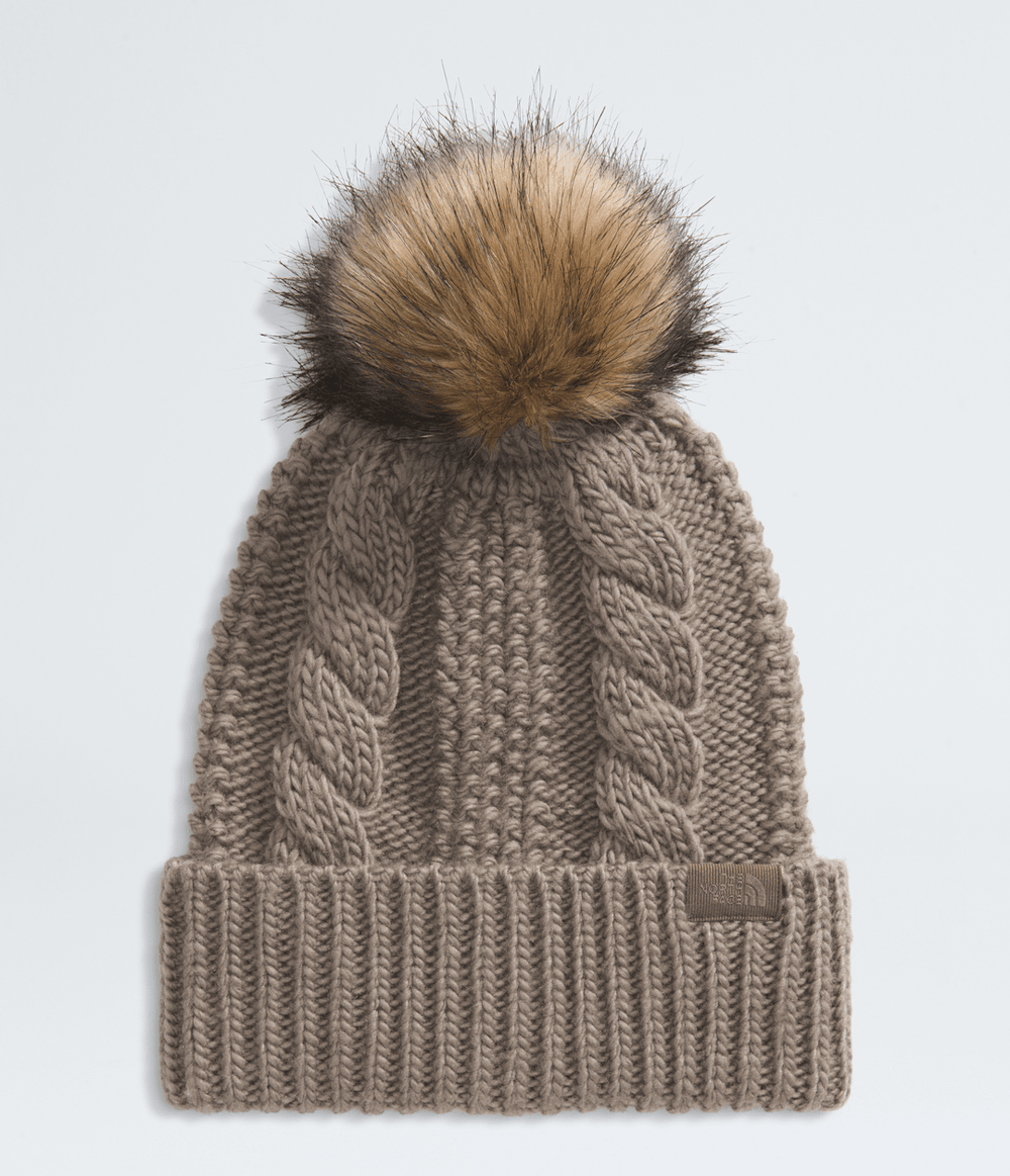 Women’s Oh Mega Fur Pom Beanie Mocha Brown