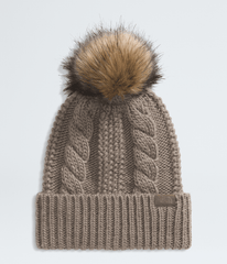 Women’s Oh Mega Fur Pom Beanie Mocha Brown