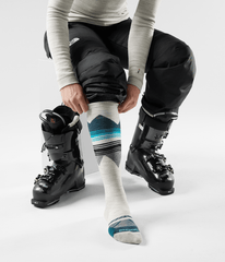 TNF X Smartwool Women's Ski Targeted Cushion Pattern OTC Socks ASH