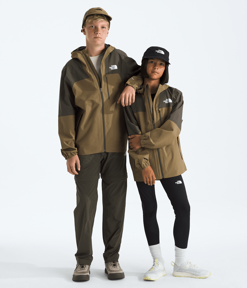 Boys’ & Girls’ Hike Packable Shell New Taupe Green-Cedar