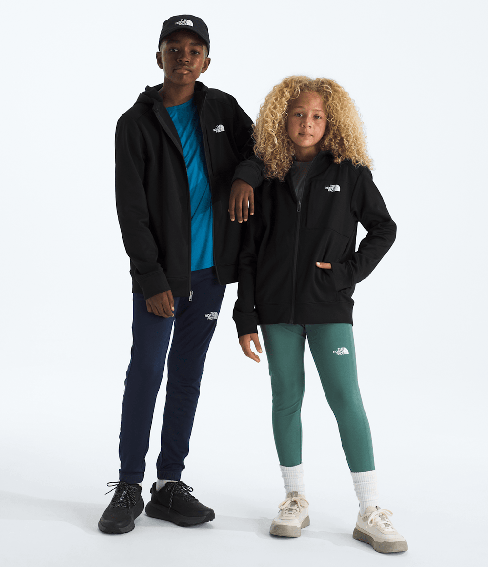Boys’ & Girls’ TNF™ Performance Fleece Full-Zip Hooded Jacket TNF Black