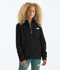 Boys’ & Girls’ TNF™ Performance Fleece Full-Zip Hooded Jacket TNF Black